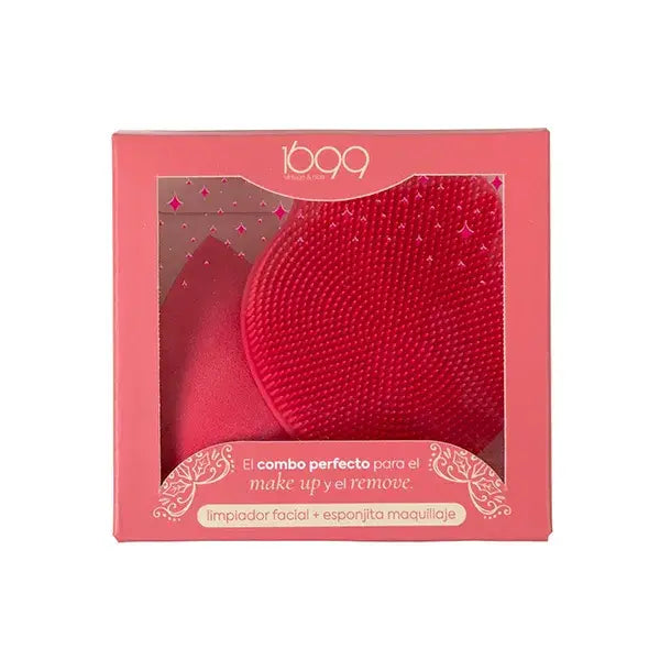 Set Spazzola Pulita + Spugna Trucco Granata