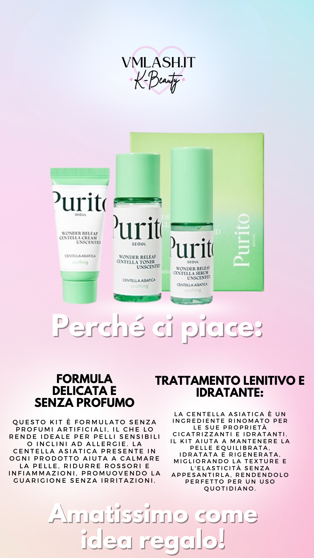 Purito SEOUL- Wonder Releaf Centella Mini Kit - Bye Bye pelle irritata!