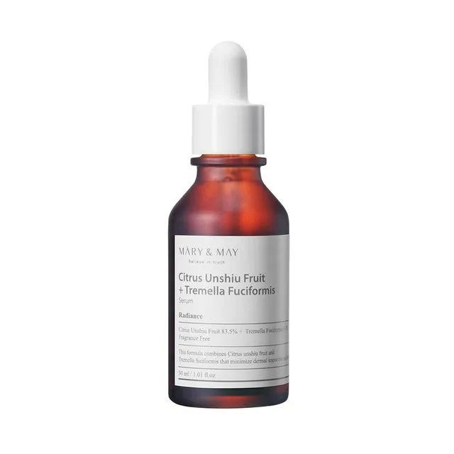 Mary&May - Citrus Unshiu Fruit + Tremella Fuciformis Serum 30 ml contro i segni di stanchezza