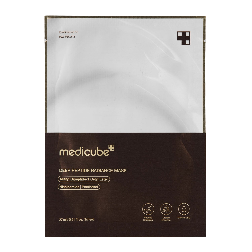 Medicube - Maschera Peptidica Profonda - Maschera Viso Illuminante in Tessuto con Peptidi - 1 pz/27 ml