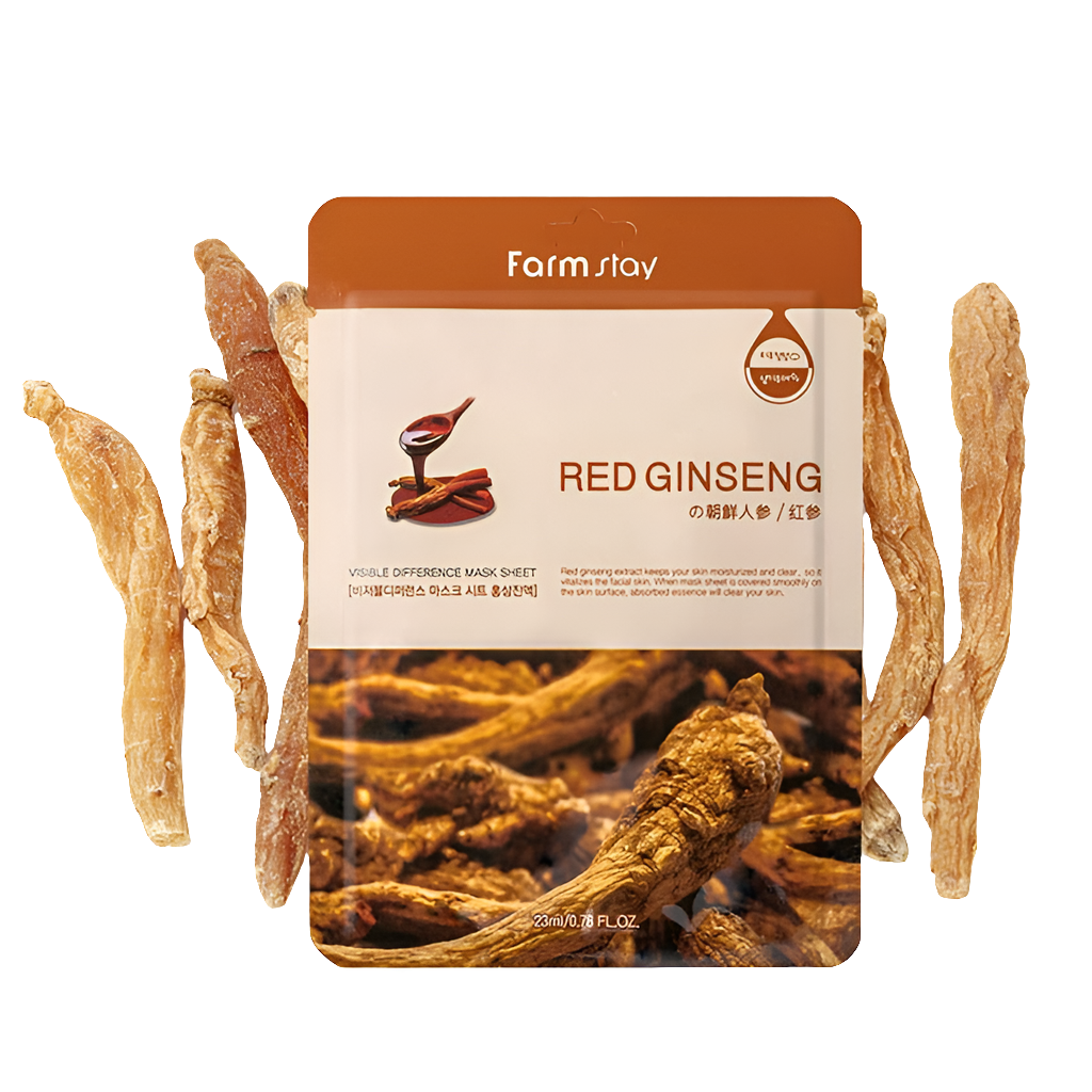 Maschera al ginseng - Visible Difference Mask Sheet - Farmstay