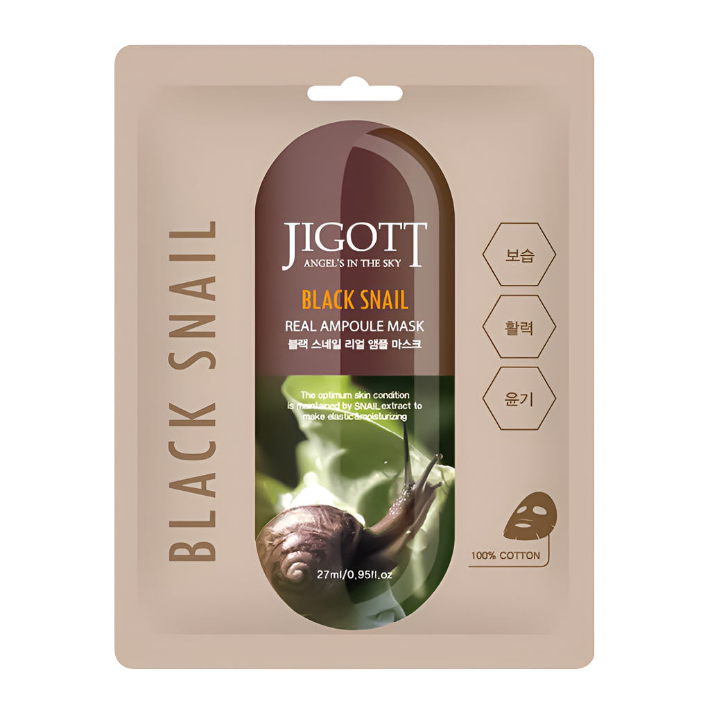 Jigott Black Snail Real Ampoule Mask 27 ml