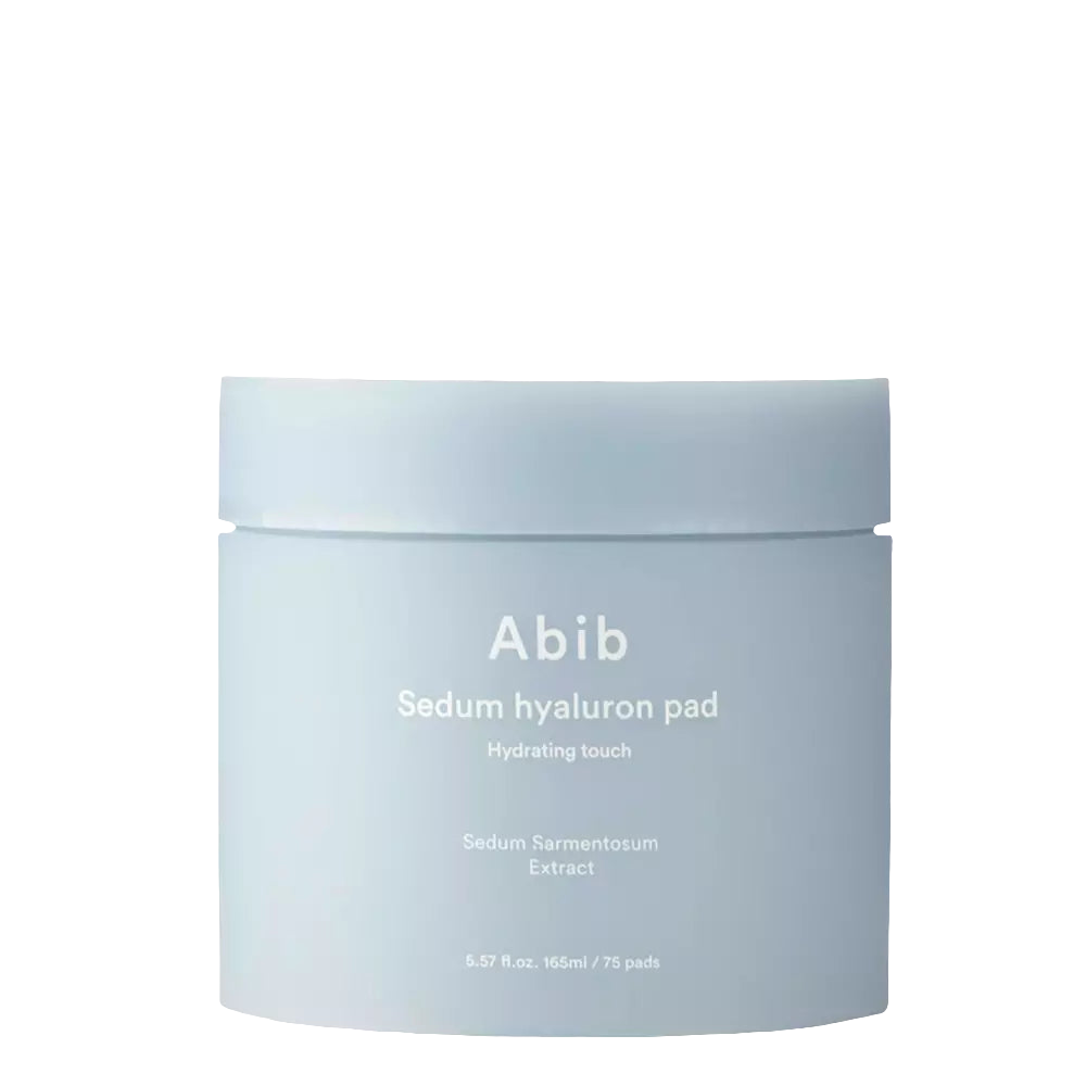 Abib - Sedum Hyaluron Pad Hydrating Touch - Dischetti idratanti e uniformanti per il viso - 165 ml/75 pezzi