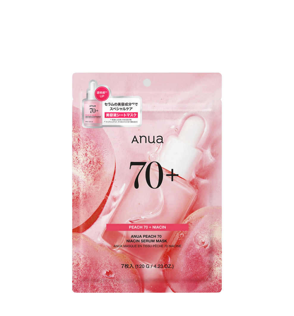 Anua – Peach 70 Niacin Serum Mask (7 pezzi x 25 ml)