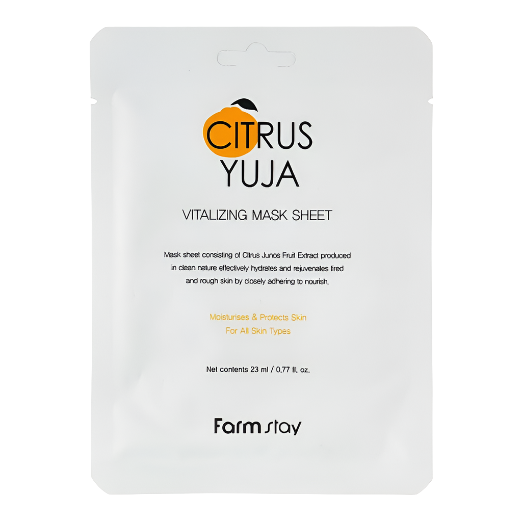 FarmStay Citrus Yuja Maschera Vitalizzante in Foglio 1 pz.
