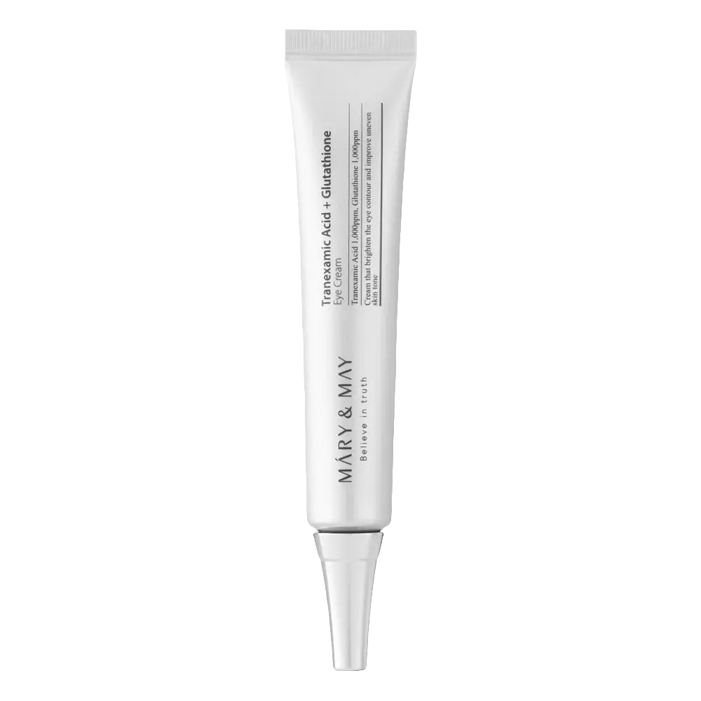 Mary&May - Crema contorno occhi all'acido tranexamico + glutatione - Crema contorno occhi illuminante - 30 ml