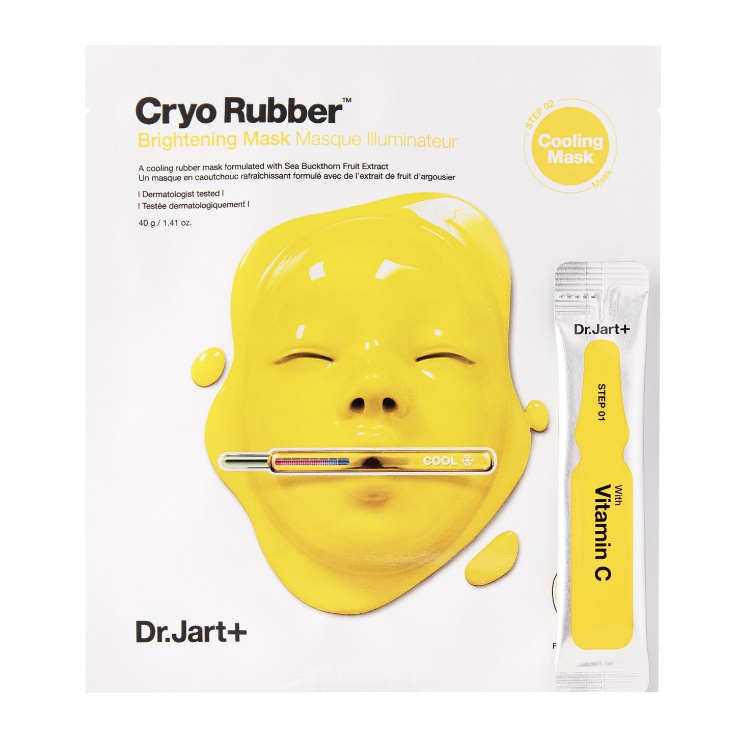 Dr.Jart+ - Cryo Rubber con vitamina C illuminante - Maschera viso illuminante - 40 g