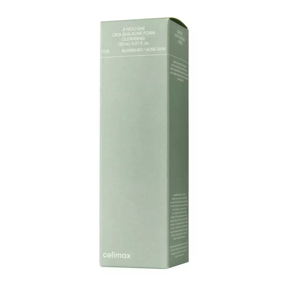 Celimax - Ji.Woo.Gae Cica BHA Acne Foam Cleansing - Schiuma purificante specifica per migliorare la pelle acneica - 150 ml