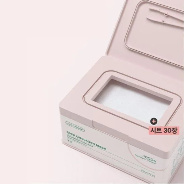 VT Cosmetics - CICA Collagen Mask - Set di maschere viso rassodanti in un foglio - 30 pezzi/320 g