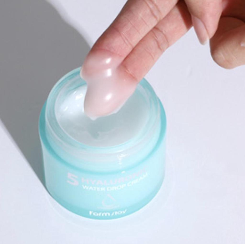 FarmStay 5 Crema all'Acido Ialuronico con Gocce d'Acqua, 80 ml (1 pezzo)