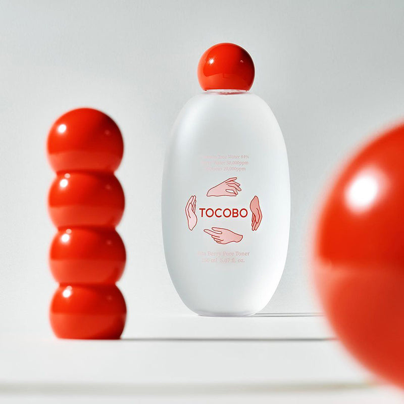 TOCOBO Vita Berry Pore Toner, 150 ml - Tonico viso detergente con effetto peeling