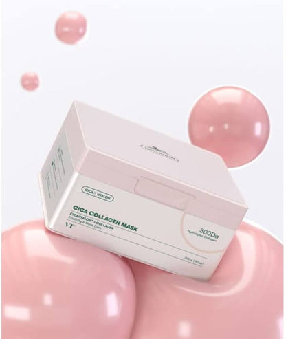 VT Cosmetics - CICA Collagen Mask - Set di maschere viso rassodanti in un foglio - 30 pezzi/320 g