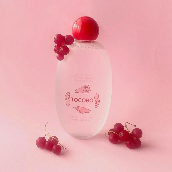 TOCOBO Vita Berry Pore Toner, 150 ml - Tonico viso detergente con effetto peeling