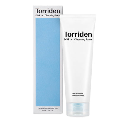 Torriden - Dive In - Schiuma detergente all'acido ialuronico a basso peso molecolare - Schiuma detergente purificante - 150 ml