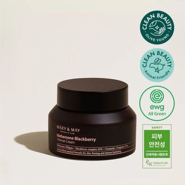 Mary&May - Idebenone Blackberry Intense Cream - Crema antirughe con Idebenone - 70g