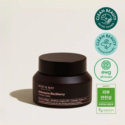Mary&May - Idebenone Blackberry Intense Cream - Crema antirughe con Idebenone - 70g