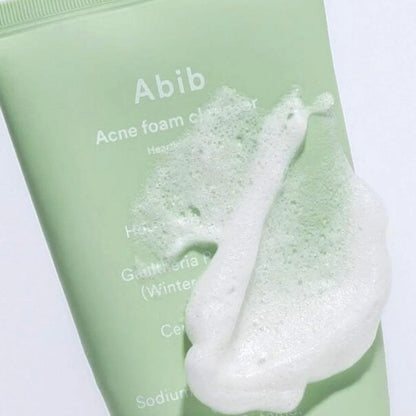 Abib - Acne Foam Cleanser Heartleaf Foam - Schiuma detergente per pelle acneica, contrasta le impurità - 150 ml