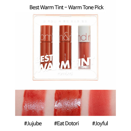 Rom&nd - Best Tint Edition - Set di tinte per labbra - 01 Warm Tone Pick - 3x2g