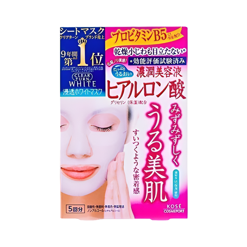 Maschera viso Clear Turn White Hyaluronan – Kosè