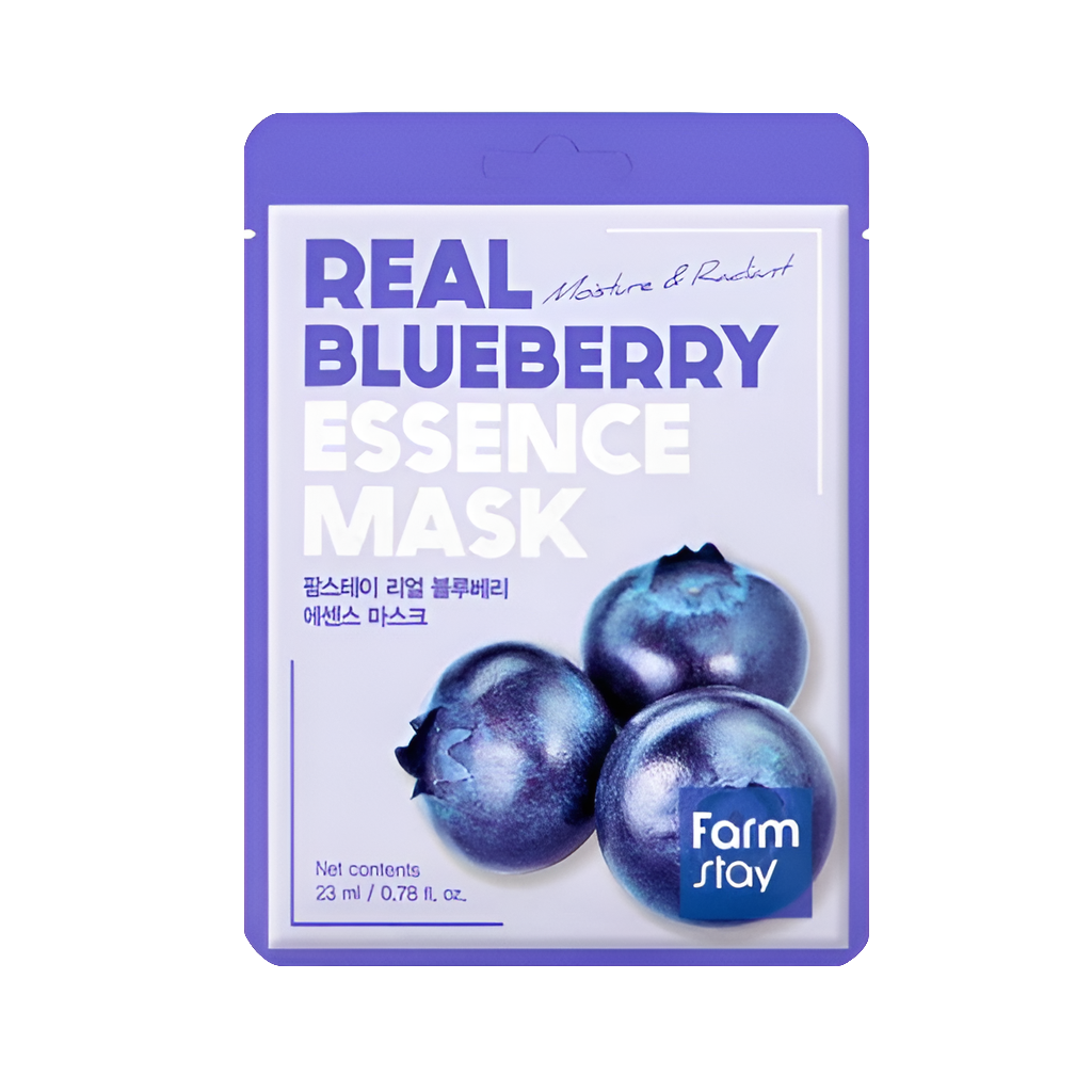 Real Blueberry Essence Mask 23ml - Farmstay