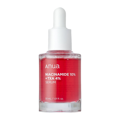 Anua - Niacinamide 10% + TXA 4% Serum - Siero viso sebo regolatore, illuminante, previene le nuove macchie, antibatterico (migliora l'acne) - 30ml