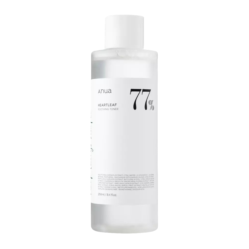 Anua - Heartleaf 77% Soothing Toner - Tonico viso lenitivo, anti acne e idratante - 250 ml