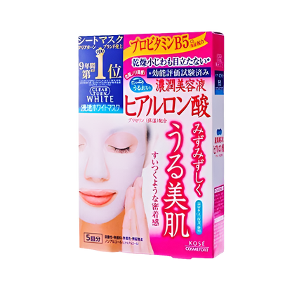 Maschera viso Clear Turn White Hyaluronan – Kosè