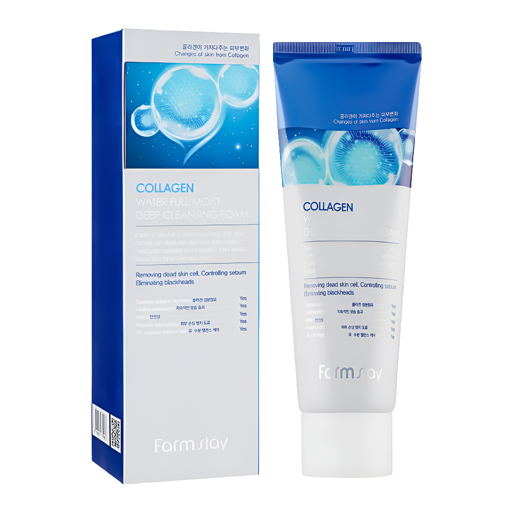 FarmStay Collagen Water Full Moist Schiuma detergente profonda 180 ml