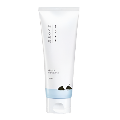 Round Lab 1025 Dokdo Sleeping Pack - idrata molto la pelle, regola le ghiandole sebacee e ripristina il derma durante il sonno 100ml