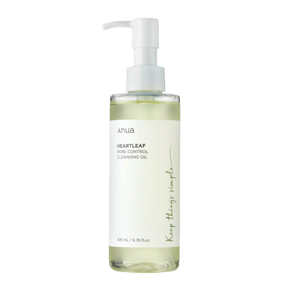 Anua - Olio detergente con Heartleaf per il controllo dei pori rallenta l'invecchiamento - 200 ml