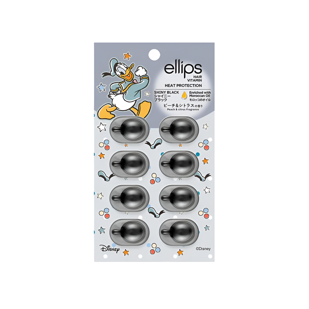 Ellips Hair Vitamin Disney Edition – Shiny Black (Peach & Citrus Fragrance)