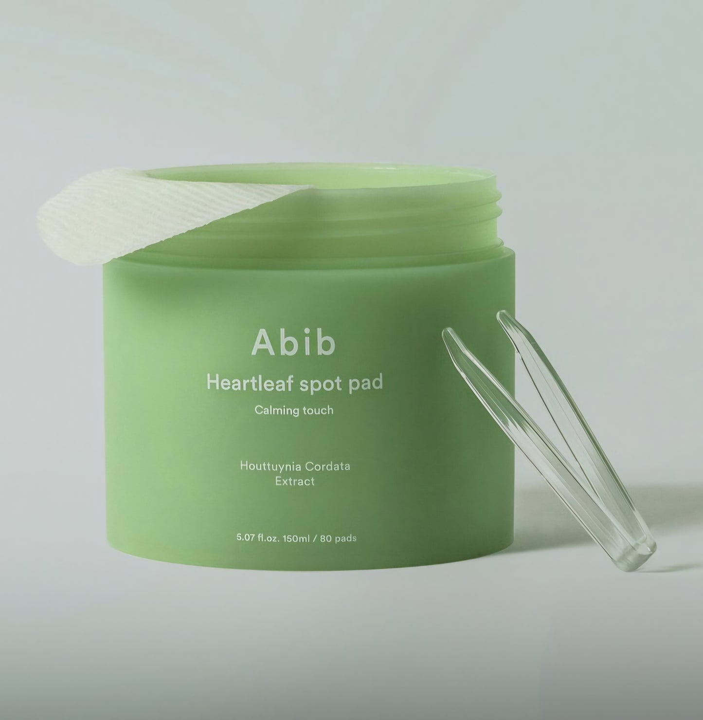 Abib - Heartleaf Spot Pad Calming Touch - Dischetti viso lenitivi per ridurre l'acne e i brufoli - 150 ml/80 pezzi