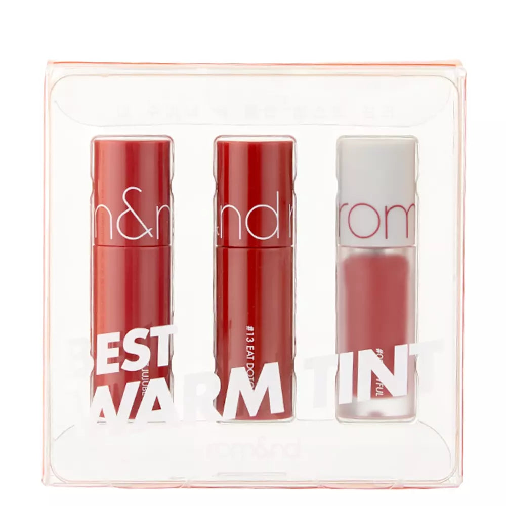 Rom&nd - Best Tint Edition - Set di tinte per labbra - 01 Warm Tone Pick - 3x2g