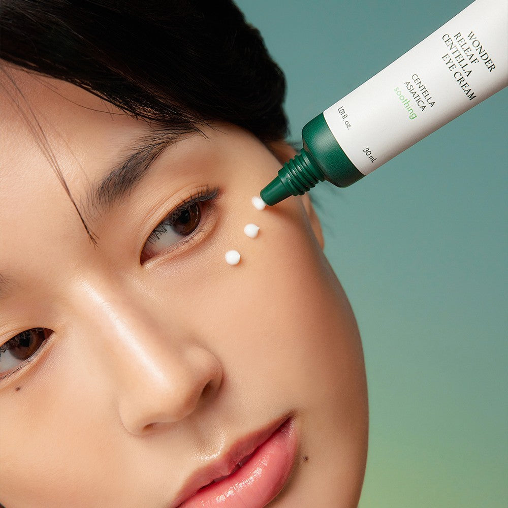 Purito SEOUL - Wonder Releaf Centella Eye Cream - Nutre la pelle riducendo la comparsa di rughe e linee sottili.