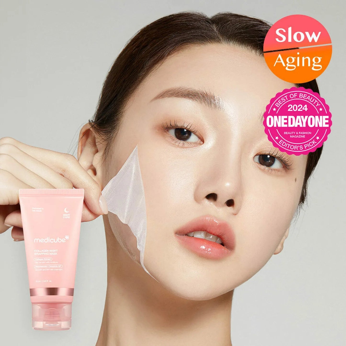 Medicube - Maschera peel-off al collagene per la notte - Maschera rassodante per la notte - 75 ml