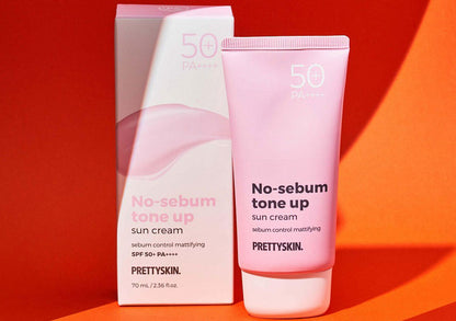 PRETTYSKIN - No Sebum Tone Up Sun Cream SPF50+ PA++++ - 70ml