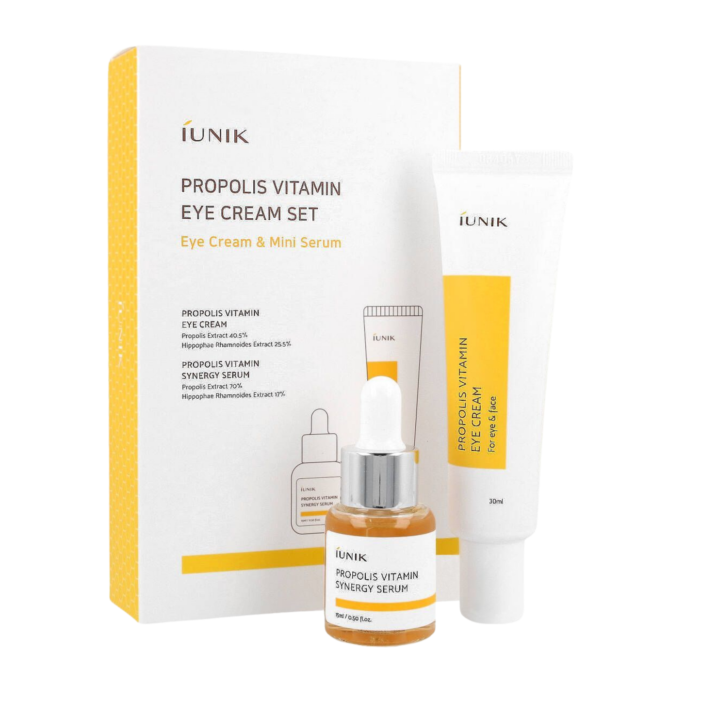 iUNIK Propolis Vitamin Eye Cream Set — Crema Contorno Occhi alla Propoli 30ml