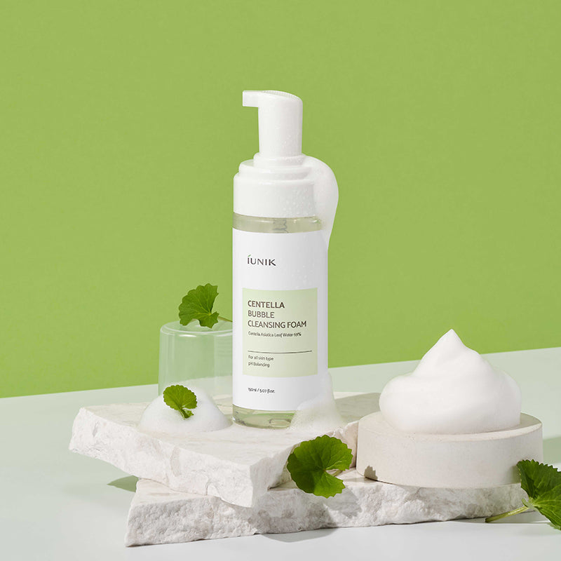 🌿 iUNIK Centella Bubble Cleansing Foam 150ml